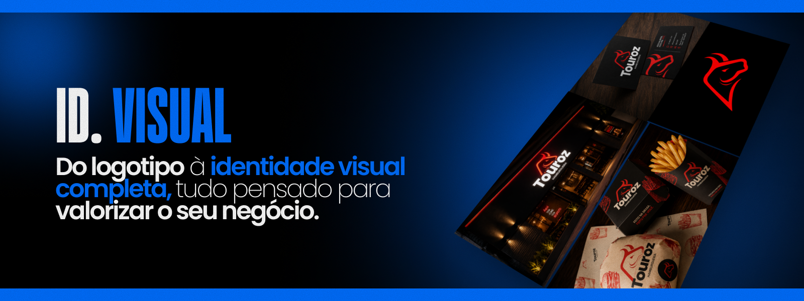 Arte de apresentação do serviço de Identidade visual